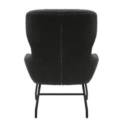 Fauteuil en poef Kaya Antraciet