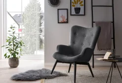 Fauteuil Lisanne Donkergrijs