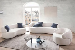 Fauteuil Pien Wit Bouclé