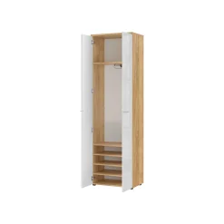 Garderobekast Elvas Eiken Wit