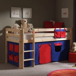 Gordijn Charlie Blauw/Rood