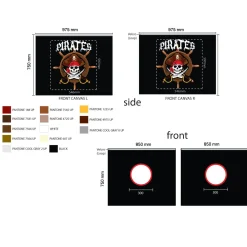 Gordijn Charlie Piraat 1