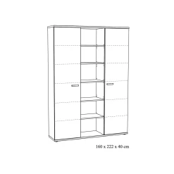 Grote kantoorkast Newton