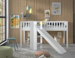 Halfhoogslaper Jonas Wit – Met glijbaan