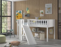 Halfhoogslaper Jonas Wit – Met glijbaan