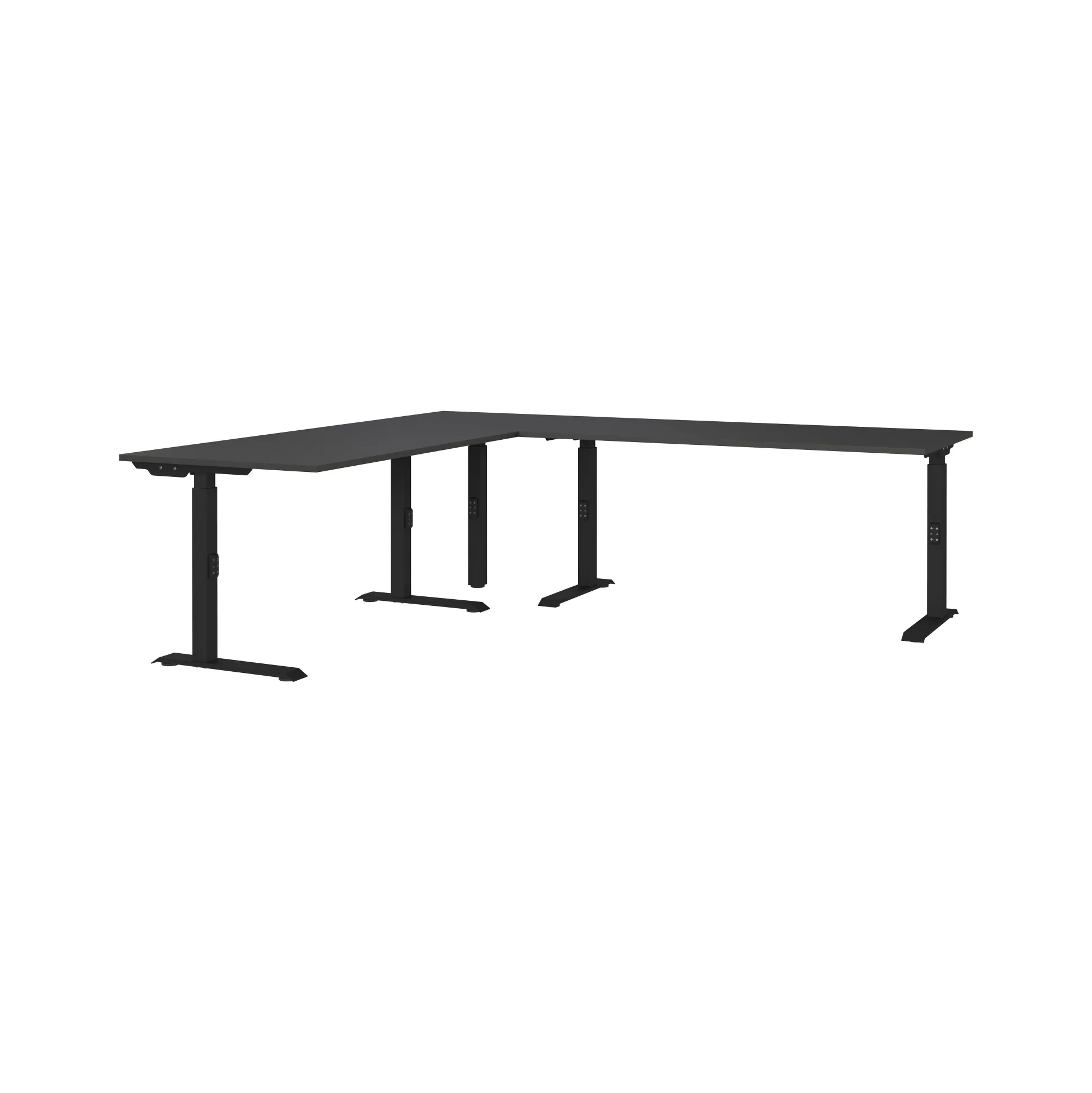 Hoekbureau Galileo Grafiet 260 x 220 cm