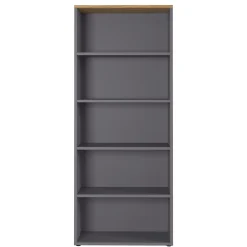 Hoge brede kantoorkast Ergonoma Eiken