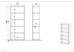 Hoge brede kantoorkast Ergonoma Lichtgrijs