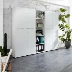 Hoge dichte kantoorkast Destin Wit