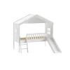 Huisbed Alix Wit 90×200 cm – Met ladder en glijbaan