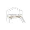Huisbed Bibi Grenen Wit 90×200 cm – Met ladder en glijbaan