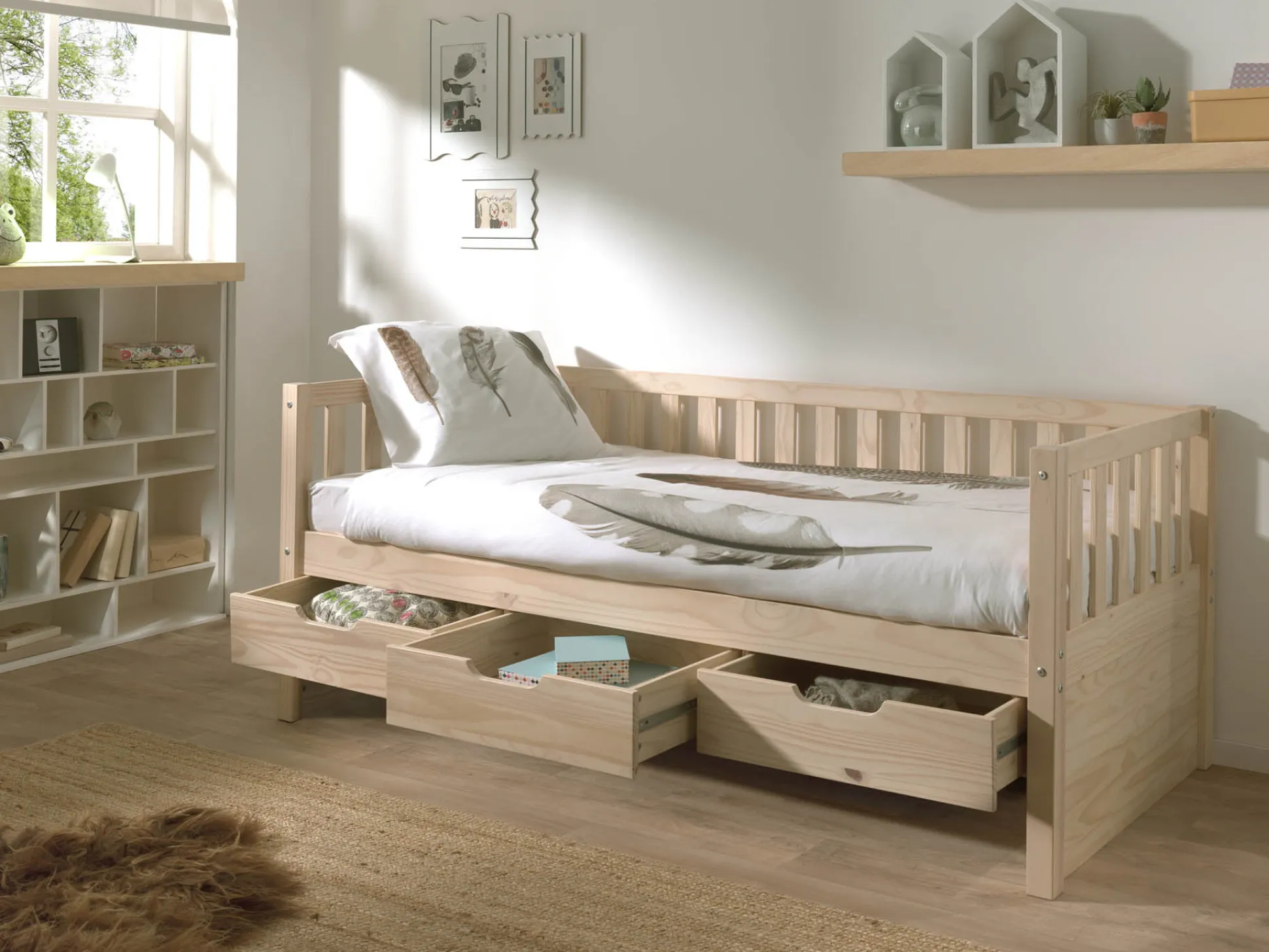 Kajuitbed Seppe Grenen – Met laden