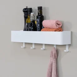 Kapstok Alfie Wit 5-haaks