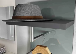 Kapstokpaneel Aphrodite Grafiet Grijs