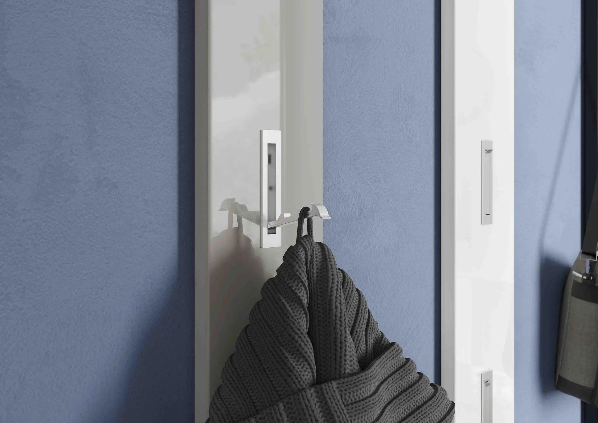 Kapstokpaneel Colori Hoogglans Grijs