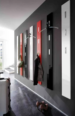 Kapstokpaneel Colori Hoogglans Zwart