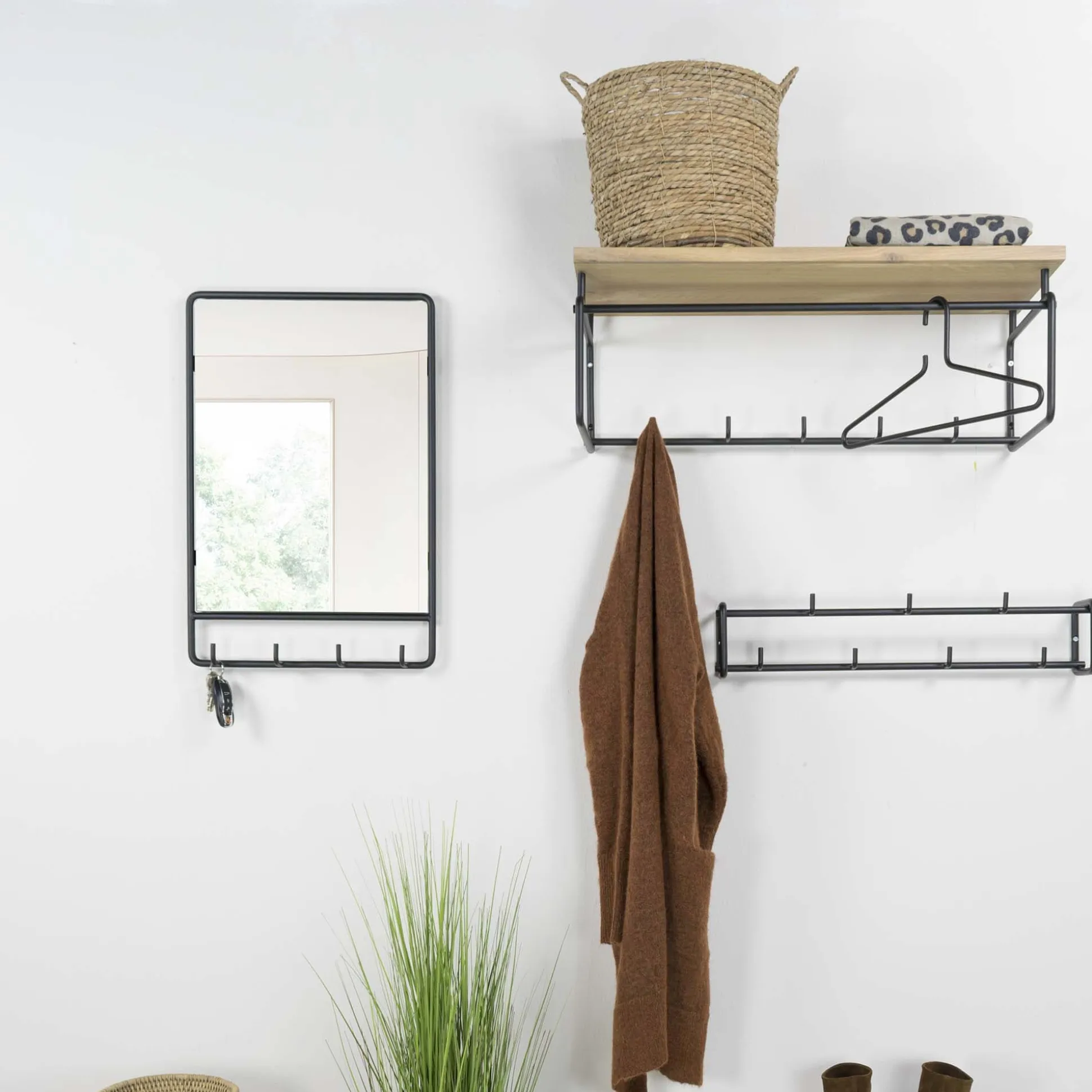 Kapstok/spiegel Meadow