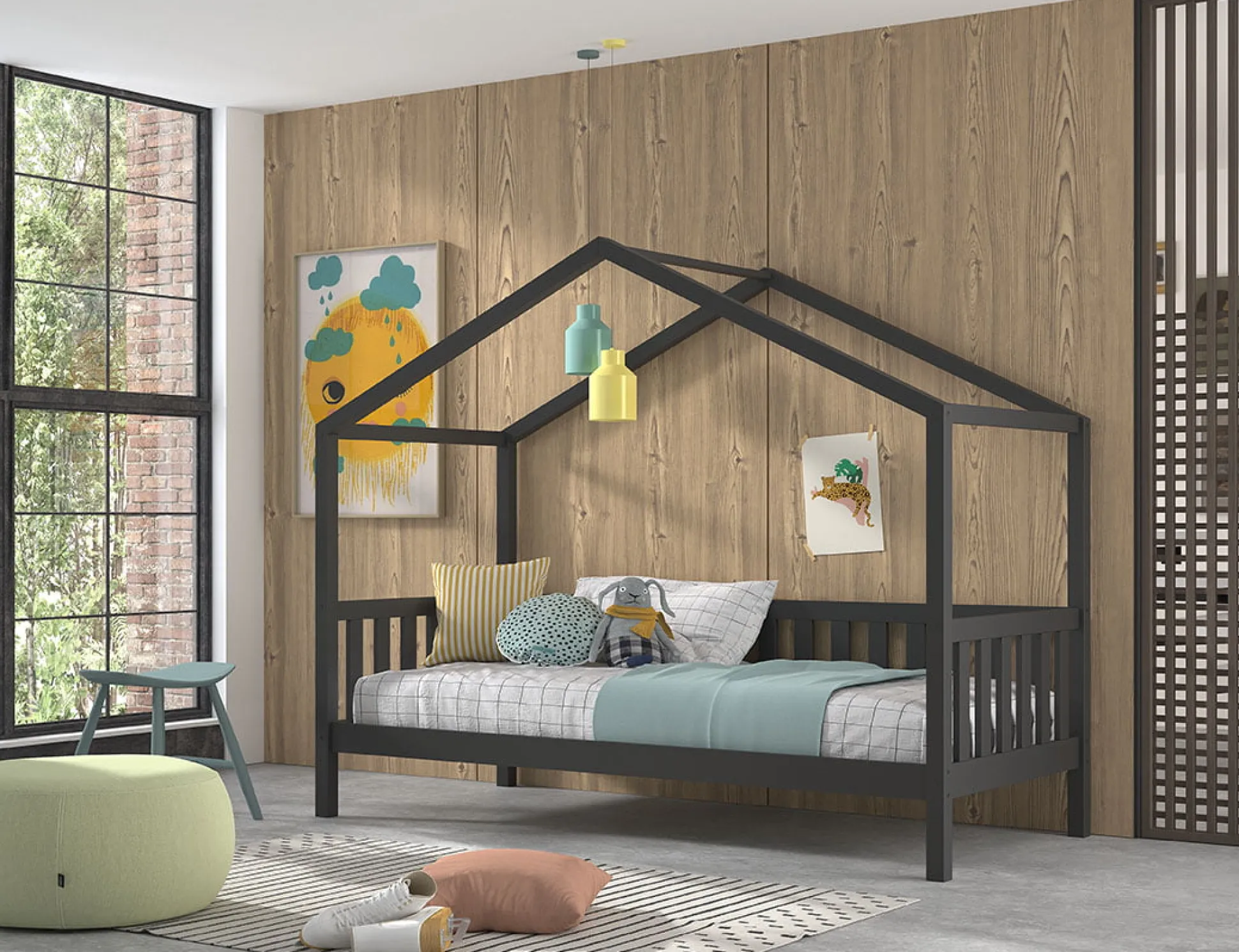 Kinderbed Bibi Antraciet 3