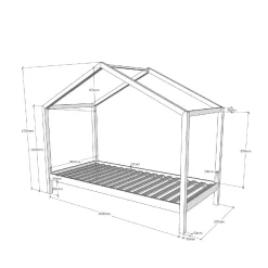 Kinderbed Bibi Grenen 1