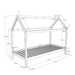 Kinderbed Bibi Grenen 2