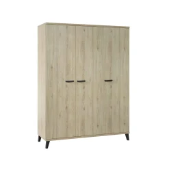 Kledingkast Finn 3-deurs Eiken
