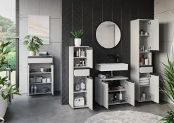 Kolomkast Pula Lichtgrijs 181 cm