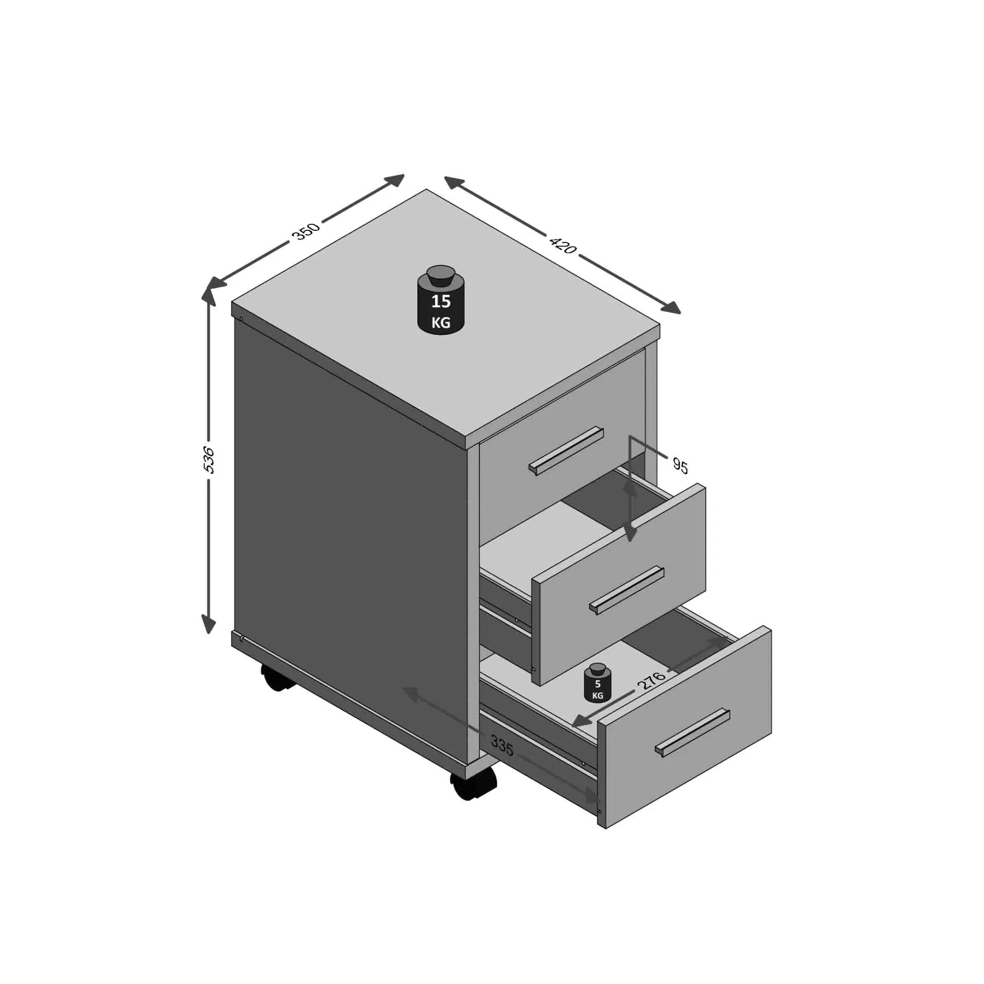 Ladeblok Colorado Beton