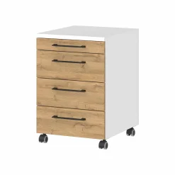 Ladeblok Discovery Eiken Wit