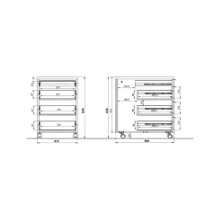 Ladeblok Galileo Lichtgrijs