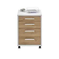 Ladeblok Nereus Wit Eiken