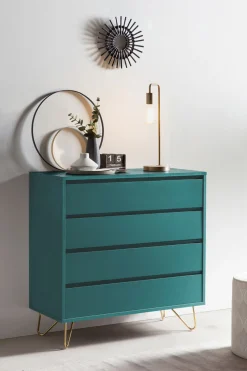 Ladekast Lucy Blauw 90 cm