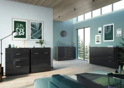 Ladekast Sirmione Zwart