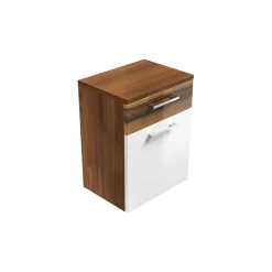 Lage badkamerkast Ilse Antraciet Walnoot