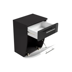 Lage badkamerkast Milan Antraciet Wit