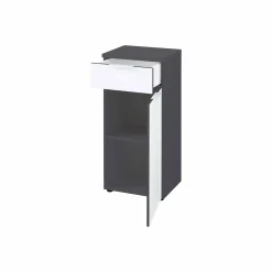 Lage badkamerkast Palma Grafiet Wit 86 cm