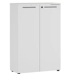 Lage dichte kantoorkast Ergonoma Lichtgrijs