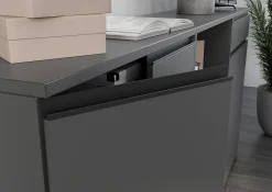 Lage kantoorkast Chicago Grafiet 120 cm