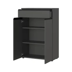 Lage opbergkast Chicago Grafiet 120 cm