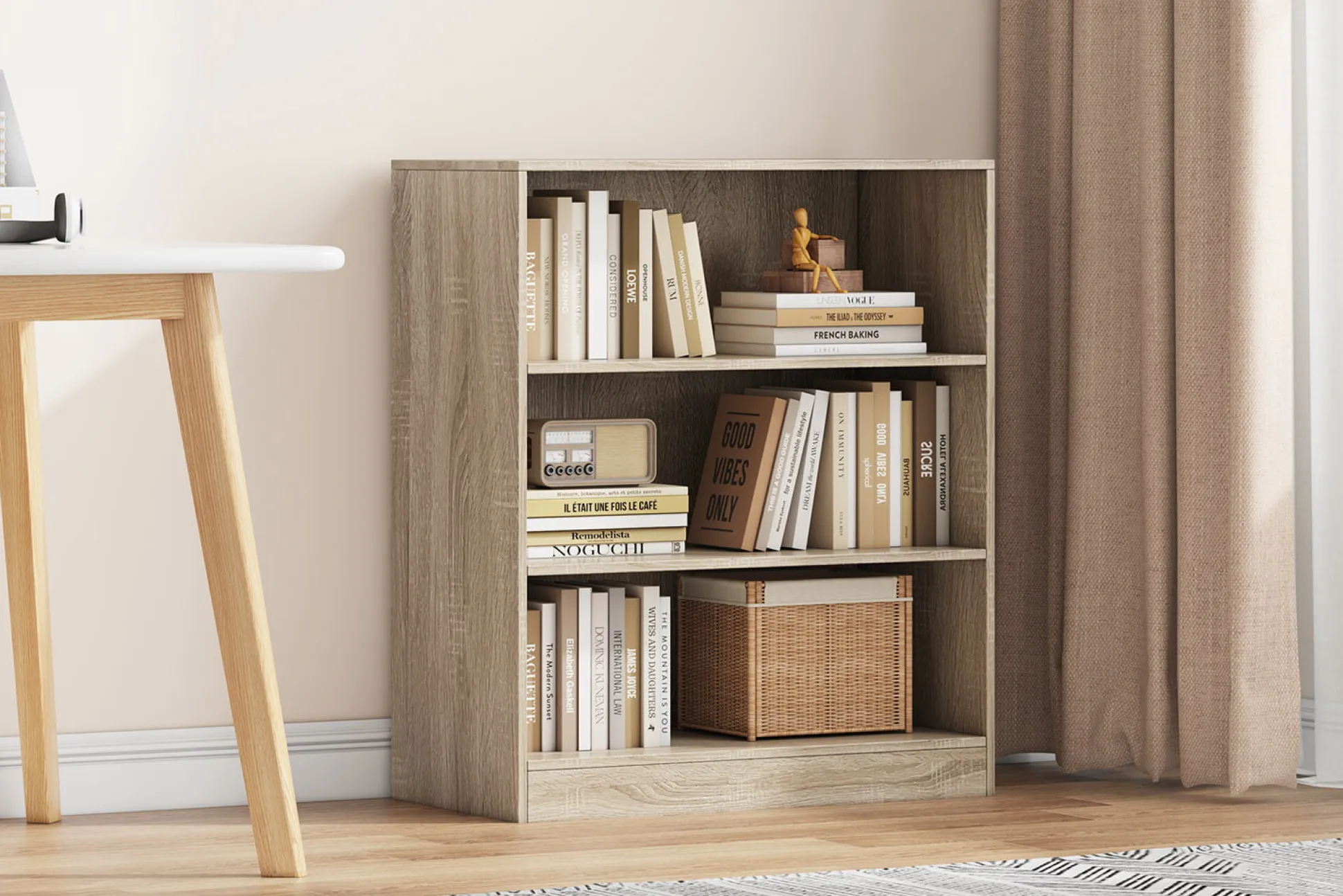 Lage open kast Edwin Sonoma 72x36x84 cm