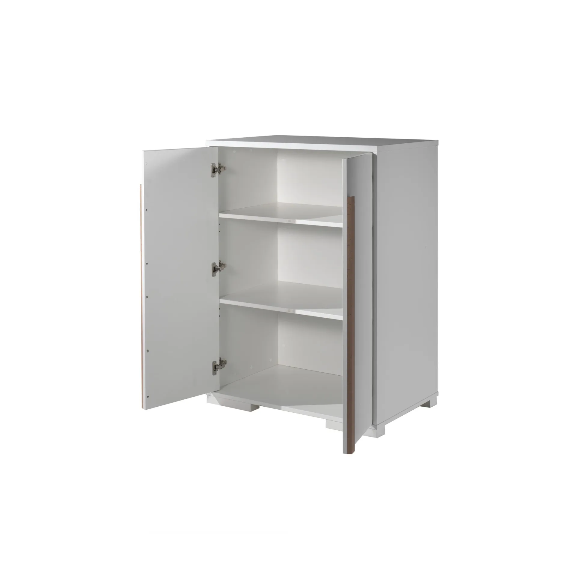 Lage Tweedeurskast Dex Grenen Wit