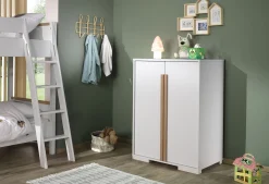 Lage Tweedeurskast Dex Grenen Wit