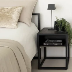 Nachtkastje Aurora Eiken Grijs