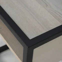 Nachtkastje Aurora Eiken Wit Zand