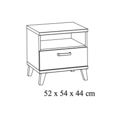 Nachtkastje Finn Eiken