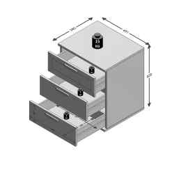 Nachtkastje Jasmijn Eiken