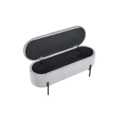 Opbergbank Lieke Lichtgrijs