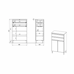 Opbergkast Abrantes Wit