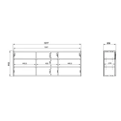 Opbergkast Aniek Grafiet 51 cm