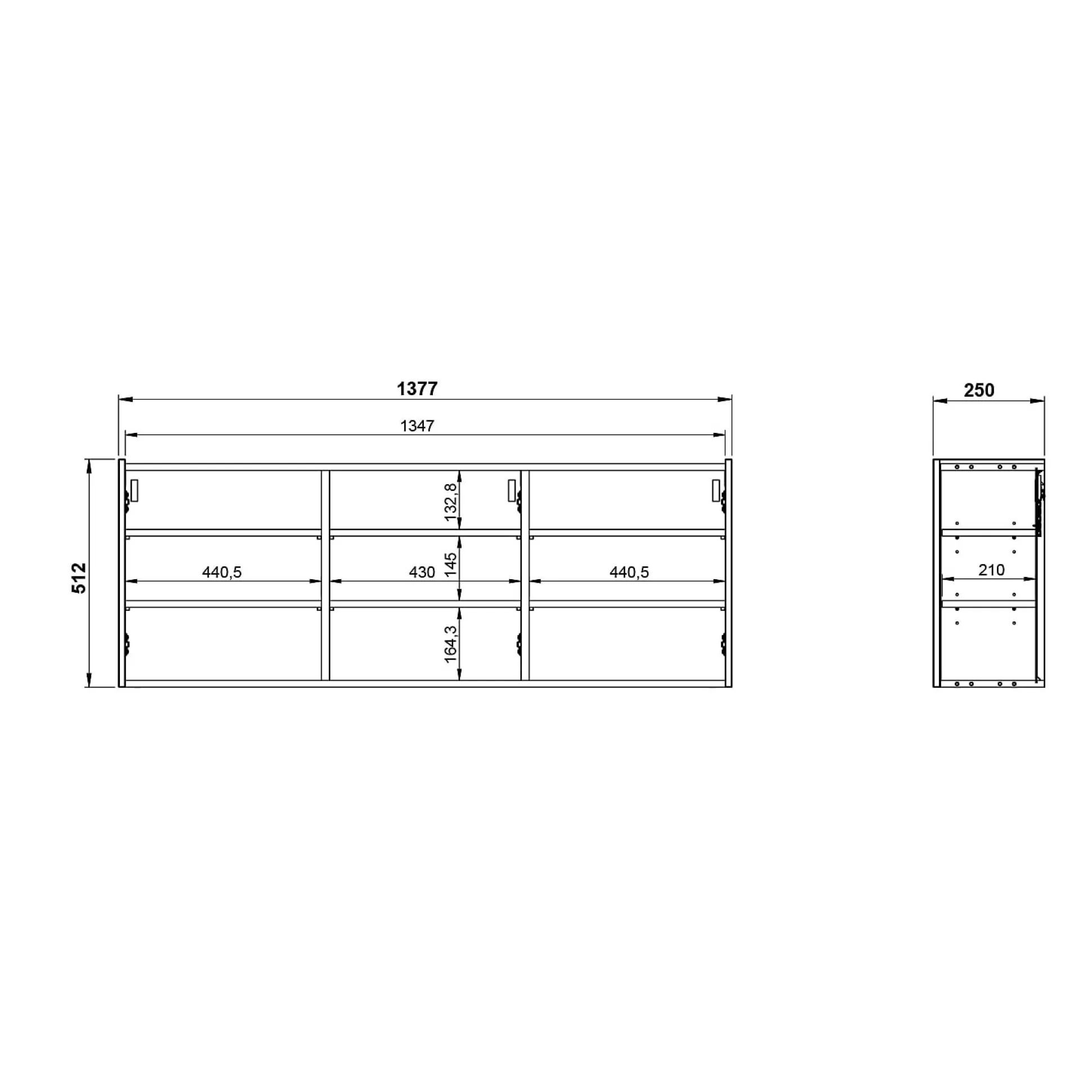 Opbergkast Aniek Wit 51 cm