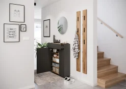 Opbergkast Eleonore Grafiet 83 cm